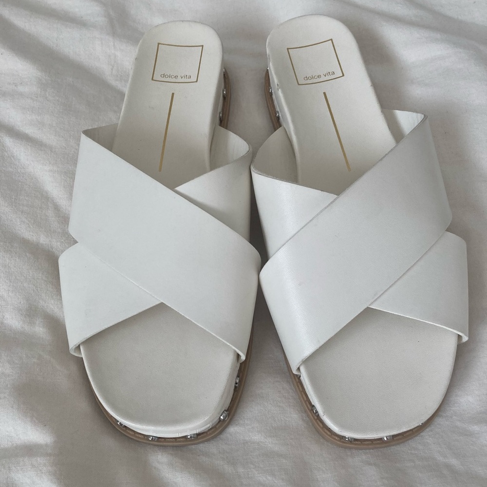 Dolce Vita | Gracy White Studded Sandals